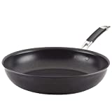 Anolon 87538 Smart Stack Hard Anodized Nonstick Frying Pan / Fry Pan / Hard Anodized Skillet - 12 Inch, Black