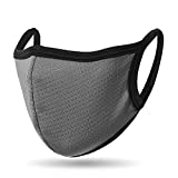 QueensFace Mesh Dot Breathble Outdoor Riding Running Face Mask (Gray)