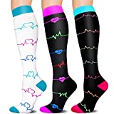 Compression Socks For Women Men - 20-30mmHg Best for Circulation,Running,Nurse, Hiking, Pregnancy,Sports,Travel