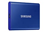 Samsung T7 Portable SSD 2TB - Up to 1050MB/s - USB 3.2 External Solid State Drive, Blue (MU-PC2T0H/AM)