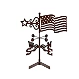 USA Flag weathervane Includes: Topper, windcups, Directional & Roof Mount