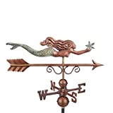 Good Directions 1978GRN Little Mermaid Weathervane, Pure Copper Hand Finished Patina