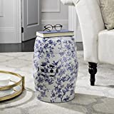 Safavieh Blue Birds Ceramic Decorative Garden Stool