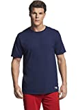 Russell Athletic mens Performance Cotton Short Sleeve T-Shirt, navy, M