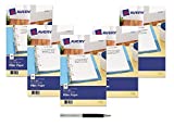 Avery Mini Filler Paper, 5.5 x 8.5 Inches, 500 Sheets (14230) - Bundle: Includes Plexon Crystal Ballpoint Pen (5-Pack 5 1/2 x 8 1/2)