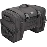 Saddlemen TS3200DE Tactical Deluxe Cruiser Tail Street Motorcycle Tail Bags - Black/One Size