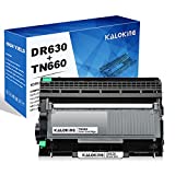 Kaloking Compatible Toner Cartridge and Drum Unit Replacement for Brother TN660 TN630 TN-630 DR630 for MFC-L2700DW HL-L2300D HL-L2340DW HL-L2380DW DCP-L2540DW Printer (1 Black Toner + 1 Drum Unit)