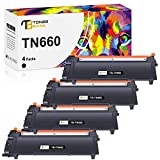 Toner Bank Compatible TN660 TN630 Toner Cartridge Replacement for Brother TN 660 630 TN-660 TN-630 HL-L2300D HL-L2380DW HL-L2320D MFC-L2700DW HL-L2340DW L2540DW Printer High Yield Ink Black - 4Pack