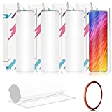 Sublimation Tumblers Bulk, 20 Ounce Skinny Stainless Steel Tumblers Sublimation Blanks Kit with Lid Straw, Sublimation Shrink Wrap, Individually Gift Boxed for Heat Transfer (4 Pack)