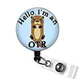 OTR Badge Reel, Hello I'm An OTR Retractable Badge Holder, Occupational Therapy Badge Clip, Funny Badge Holder, OT Occupational Therapist Badge Holder, OT Gift