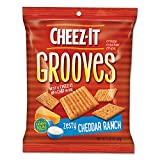 Sunshine Cheez-it Grooves Crackers, Zesty Ranch, 3.25 Bag, 6/Box