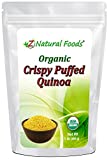 Organic Crispy Puffed Quinoa - Made in USA - Great For Snacks, Soup, Cereal, & Salad - Healthy Ancient Grain & Pantry Staple - Vegan, Gluten Free, Non GMO, Kosher - 1 lb