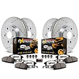 Power Stop K6259-36 Front and Rear Z36 Truck & Tow Brake Kit, Carbon Fiber Ceramic Brake Pads and Drilled/Slotted Brake Rotors