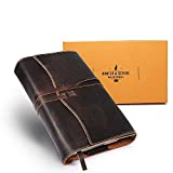 Hunter & Scribe Leather Book or Bible Cover for Men and Women - Handcrafted Genuine Top Grain Buffalo Leather - Extra Large Leather Bible Cover - XL Book Cover