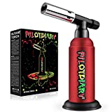 PILOTDIARY Butane Blow Torch, Big Industrial Torch Refillable with Dual Nozzle Strong Firepower Multipurpose Blow Torch with Safety Lock for Soldering Baking Welding BBQ(Butane Not Included)