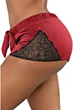 Yoga Shorts for Women Booty Sexy High Waisted Gym Workout Shorts Running Ruched Athletic Tummy Control Hot Pants (Rose, 3XL)