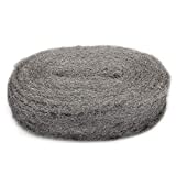 20 FT Steel Wool Fill Fabric Roll, Coarse Wire Wool Hardware Cloth DIY Kit, Gap Blocker to Keep Annoying Animals Away from Holes/Wall Cracks/Siding/Pipeline/Vents in Workshop/House/Garage