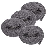 Oiyeefo Steel Wool for Critter Control Fill Fabric DIY Kit,Easy to Install, for Weep Holes/Gaps/Pipeline/Vents Around Workshop/Pipes/Garden/Kitchen/Attic Vents（4packx10ft）