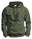 Hunting Equipment Deer Hunting Word Collage Deer Hunter Gift Hoodie Sweatshirt XL MlGrn