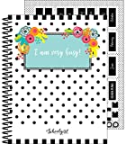 Schoolgirl Style Academic Teacher Planner - Undated Weekly/Monthly Plan Book, Simply Stylish Tropical Lesson Planner and Organizer for Classroom or Homeschool (8.4" x 10.9")