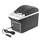 Wagan EL6206 12V 6 Quart Personal Thermoelectric, 6 Liter Capacity, Portable Electric Cooler Warmer with 12/24V DC, Small Fridge for Car, RV, and Camping Use, UL Listed