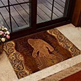 Bigfoot Door Mat Home Decor Indoor Outdoor Doormat Non-Slip Polyester Fabric Single-Sided Printing Feeling Comfortable Delicate Rugs Kitchen Bath Garden Entryway Carpet