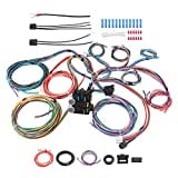 WMPHE Compatible with 12 Circuit Wiring Harness Kit Ford Chevy Mopar GM Hot Rod Rat Rod Truck and More, Standalone Wiring Harness, Universal Fuses Wire Harness