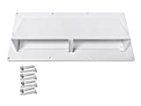 Camp'N RV Exhaust Vent Cover - RV Range Hood Vent/RV Range Hood Cover/Sidewall Vent (White)