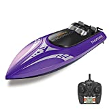 Fistone RC Boat for Pools and Lakes, 25 Mph 4 Channels 2.4G Remote Control High Speed Electric Racing Boat for Kids and Adults