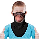 FMDAN Kids Neck Gaiter Face Mask with Ear Loops Bandana Face Mask for Boys Girls (Gorilla Multicolored 200112)