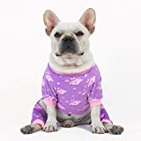 CuteBone Dog Pajamas for Small Dogs Clothes Soft Cat Apparel Puppy Pjs Onesies P127XS