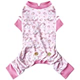 KYEESE Dog Pajamas Unicorn for Small Dogs Soft Material Stretchable Dog Pjs Cat Pajama for Fall Winter