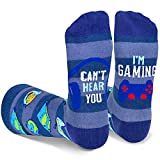 Gaming Socks Men, Novelty Funny Gamer Mid Calf Socks Gift for Game Lovers Teen Boys Kids Sons