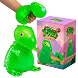 YoYa Toys Beadeez T Rex Squishy Dinosaur Stress Relief Balls | Jumbo Anxiety Relief Squeezing Dino Toys for Boys, Girls & Adults | Fidget Sensory Tyrannosaurus Rex Toy Filled with Water Beads