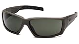 Venture Gear Overwatch Shooting Safety Sunglasses, Black, Forest Gray Anti-Fog Lens