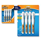 BIC Wite-Out Shake 'n Squeeze Correction Pen, 8 ml, White, 4/Pack (WOSQPP418)