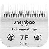 shernbao Extreme-Edge Series Pet Clipper Blade, Made of Japanese High-Carbon Steel Mixing Trace Amounts of Chrome-Vanadium (Crm65), Compatible with Most Andis, Oster, Wahl A5 Clippers