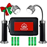 Revive Outdoors Grill Lights for BBQ with Bright LED Lights, Magnetic Base, and Flexible Gooseneck -Great BBQ Accessories -Includes Batteries