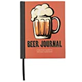 C.R. Gibson Orange "Beer Journal" Guided Beer Notebook, 6.5'' W x 8'' L, 200 Pages