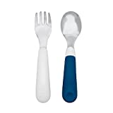 OXO Tot On-The-Go Fork And Spoon Set - Navy , 3 Piece Set