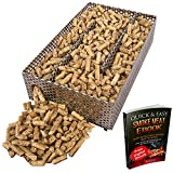 Kaduf Pellet Smoker Tray 5" x 8" - 12 Hours of Billowing Smoke, Perfect for Hot and Cold Smoking Meat, Fish, Cheese with Wood Pellets – Works in any Type of Grill or Smoker, Free eBook Smoking Recipes