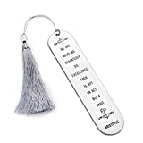 Inspirational Quote Bookmark with Tassel Gifts for Women Men Friend Teens Girl Boy 2021 Graduation Gifts for Her Him High School Elementary College Student Teacher Book Lover Fair Club Reading Gifts