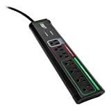 Smart Strip ECG-7MVR Energy Saving Surge Protector with Autoswitching Technology, 7 Outlet