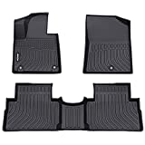 JDMON All Weather Floor Mats Compatible with 2021-2022 Hyundai Santa Fe, 2 Row Front & Rear Custom Fit Floor Liner Black