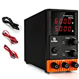 DC Power Supply, OUBEL 60V/5A Variable Lab Bench Power Supply, Switching Regulated Power Supply with 4-Digit LED Display/Alligator Cord/US Power Cord