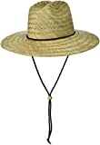 BROOKLYN ATHLETICS Men's Straw Sun Classic Beach Hat Raffia Wide Brim, Natural, One Size