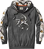 Legendary Whitetails Men's Standard Camo Outfitter Hoodie, Charcoal, Large