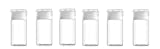 Onwon Travel Size Plastic Empty Squeeze Bottles, 6 Pcs 30 ml/1 oz Empty Plastic Sample Bottle Container Jar Pot Vial with Flip Lid Perfect for Emollient Water Shower Gel Emulsion Etc, Used to travel