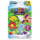 ArtSkills Paint Your Own Magnets, Arts and Crafts Supplies, Paint Brush, Paint Pots, with Included Designs, 4 Count