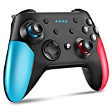 Wireless Pro Controller for Switch/Switch Lite Remote Pro Controller Gamepad Joystick with Dual Vibration, Gyro Axis, Adjustable Turbo and Motion Support Wake Up (Blue)